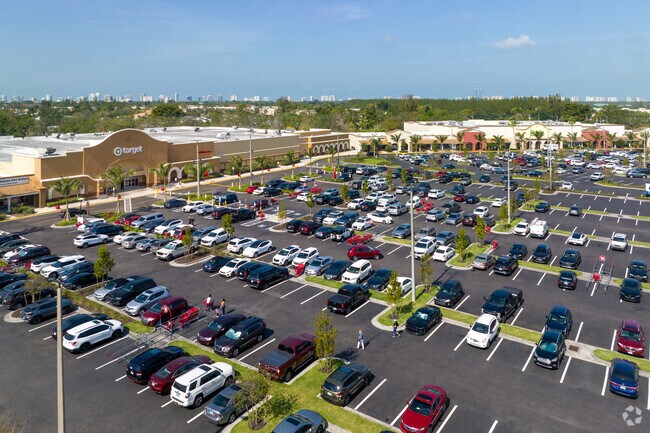 On the western edge of Park Shore neighborhood along Tamiami Trail, there are shopping plazas.