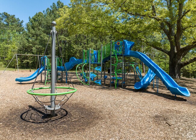 Dixie Hills Anderson Park offers a playground with 3 slides and climbing sections.