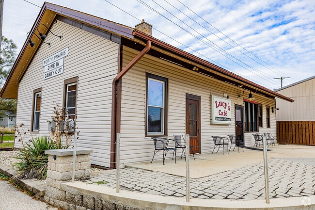 Lucy’s Cafe draws locals in North Prairie with its cozy charm and popular breakfast menu.