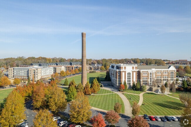 The VCOM medical college sits in the center of Northside in Spartanburg, SC.