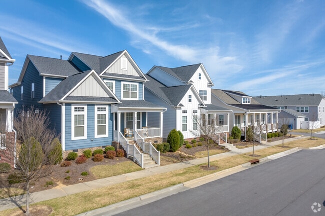 Forestville homes with smaller yards offer low-maintenance landscaping.