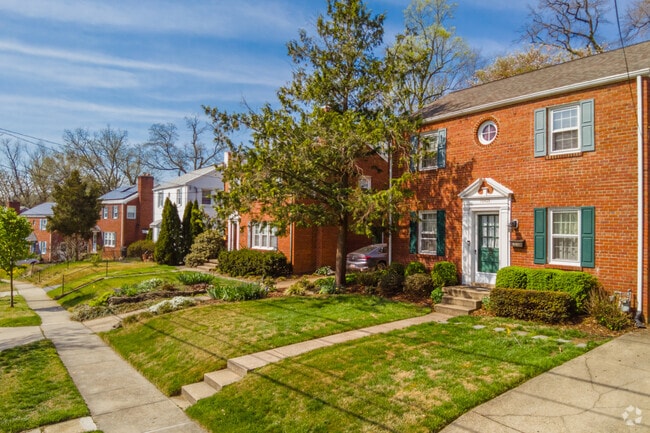 Charming modern colonial-style homes are popular in the Wheaton neighborhood.