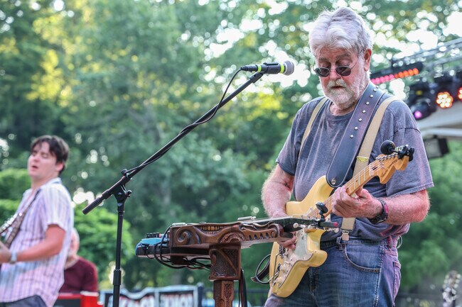 Young and old alike enjoy the blues in a fun and festive atmosphere at Bixby BBQ and Blues.