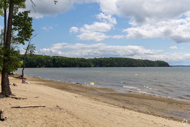 Leddy Park in Burlington is located right on Lake Champlain, a perfect spot to enjoy the beach.