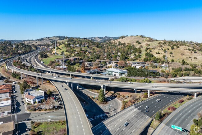 Route 24 offers smooth transit through the Caldecott Tunnel and vibrant Bay Area cities.