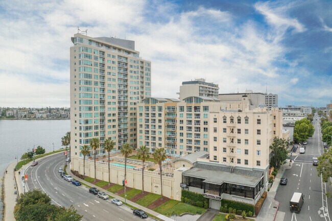 Some of the newer condos in Lakeside offer pools with lake views in the middle of town.