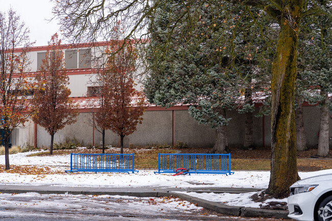 Audubon Elementary offers bike racks for students that choose to bike to school.