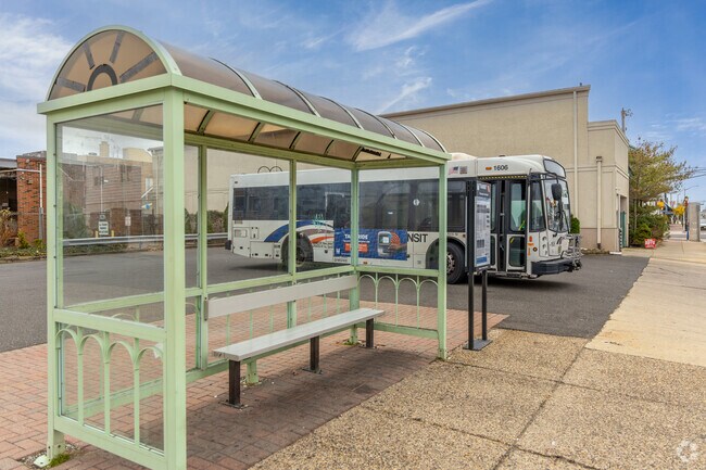 There are many bus stops all over Margate City,
