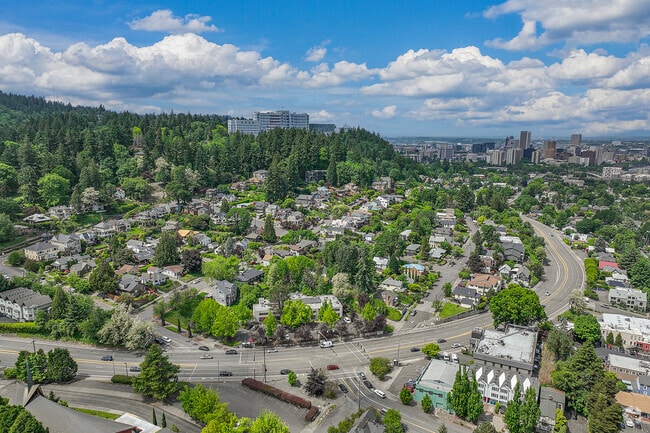 The Council Crest neighborhood showcases beautiful views.