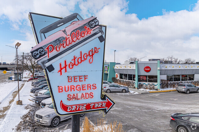 Portillo's in Rolling Meadows is known for it's retro vibe and famous Italian beef sandwich.