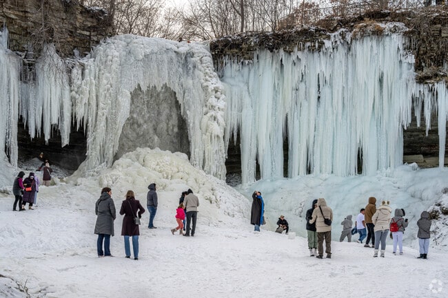 Minnehaha Regional Park draws visitors for scenic views and outdoor recreation.