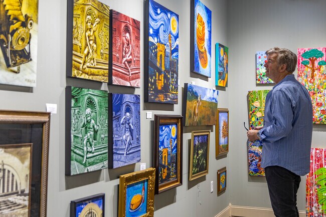 Stop in at One Main Gallery where local Milford artists' work is on display.