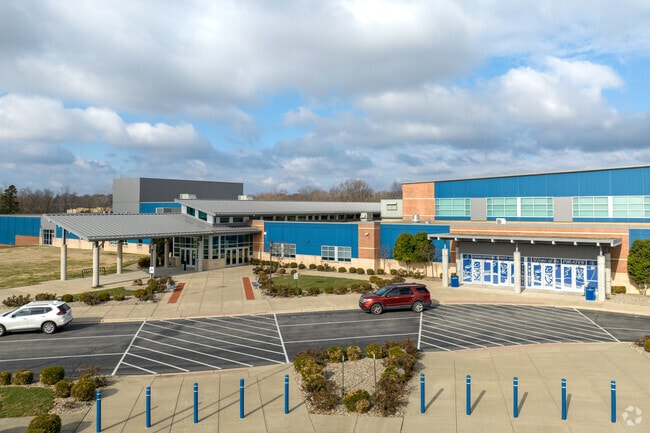 Charlestown Senior High School scored a B minus on niche.com