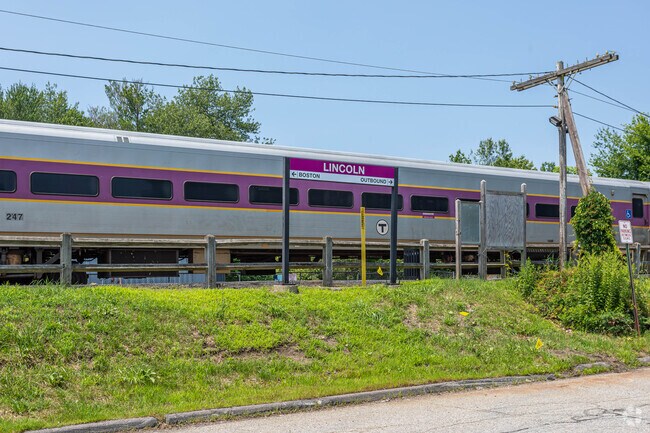 Lincoln Commuter Rail Station in Lincoln, MA.