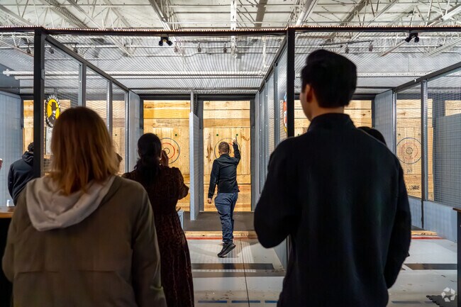 The Crazy Axe is a popular Atlantic spot for fun times and socializing with blades.