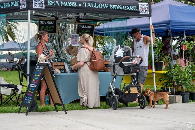 Local vendors sell handmade items at the Fresh Market at Ferran.