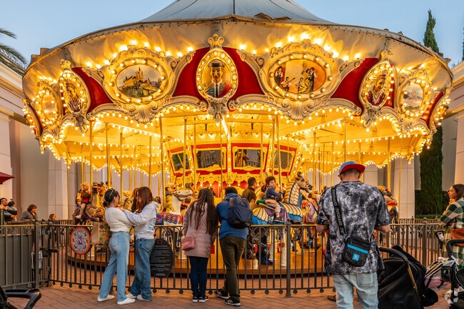 Irvine Spectrum residents can enjoy the carousel for families.