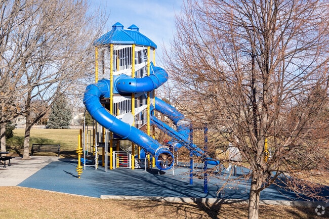 The playground at Arapaho Park is a great place for The Highlands 460 kids to play.