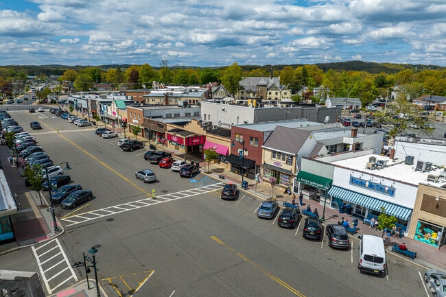 Shops along the main strip of downtown Denville