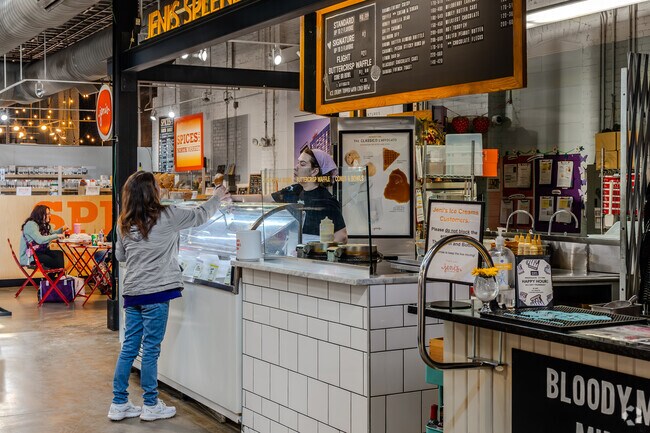 Jeni's Ice Cream can be found within the North Market.