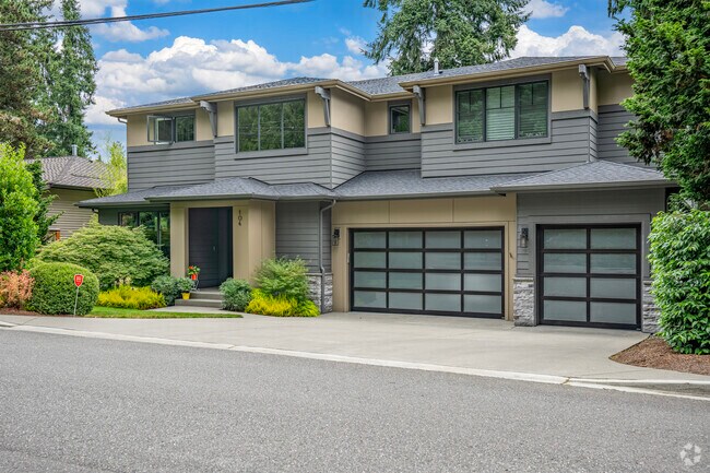Seattle Box style homes add modern flair to Wilburton streets.