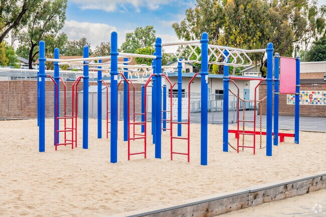 Students enjoy the playgrounds at Castille Elementary School.
