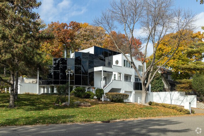 Ultra modern homes can be found in the Dewey Hill neighborhood.