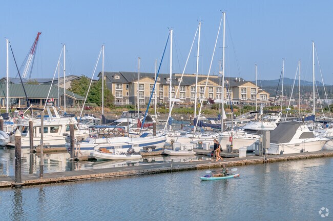 Take your paddleboard out at Zuanich Point Park near Lettered Streets in the late afternoon.