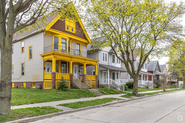 The homes are as vibrant as the residents in the Amani neighborhood.