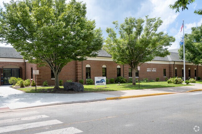 Grace E. Metz Middle School educates young minds in Old Town Manassas.