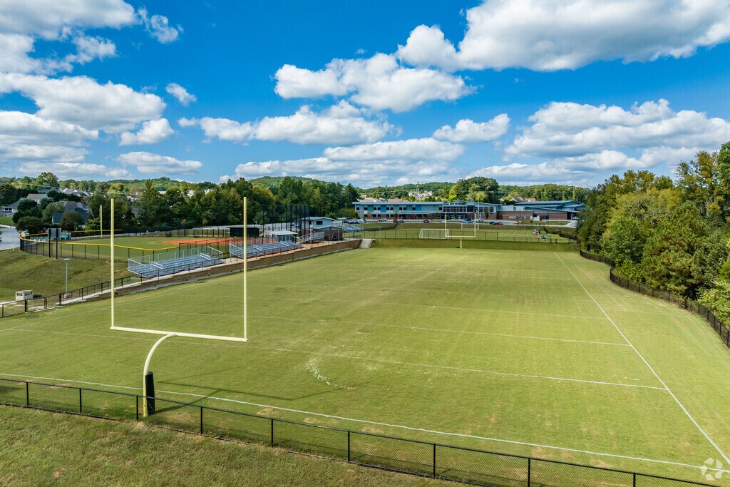 East Hamilton Middle School has a football field.