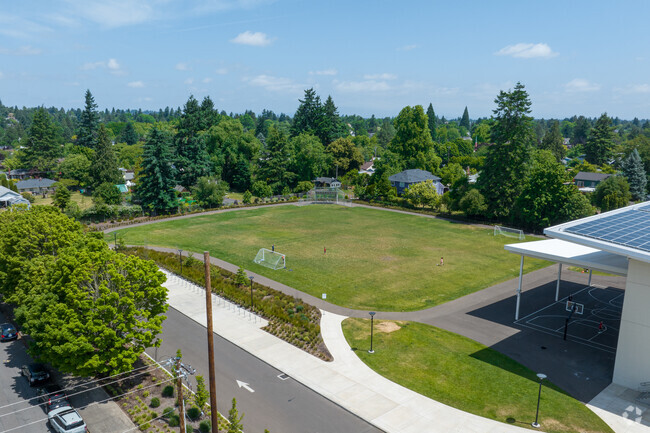 Students use the sports fields at Kellogg Middle School on SE Powell Blvd in Portland.