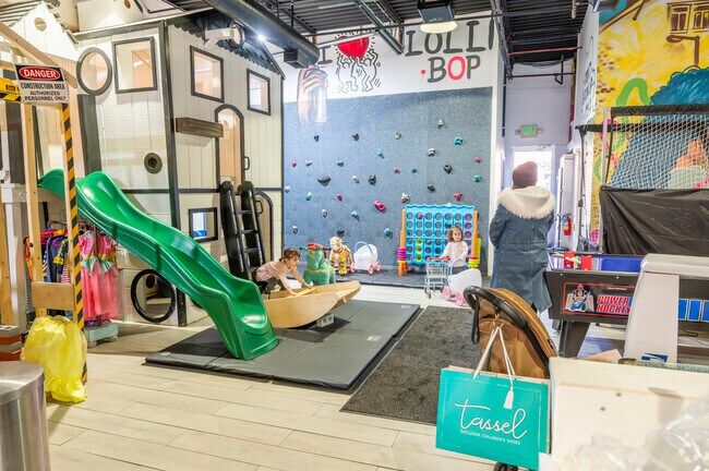 Lollibop Cafe & Play in Cedarhurst offers parents the space to socialize while children play.