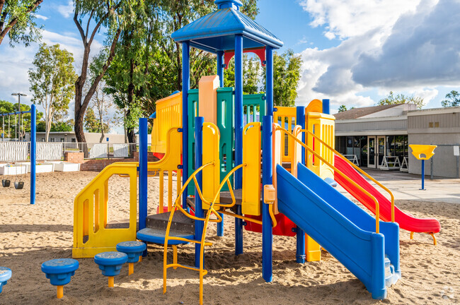Carl Hankey K-8 Academy has playgrounds for children to enjoy.