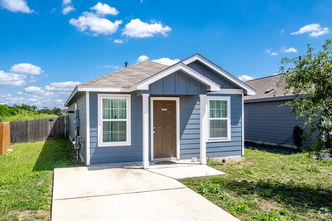 Affordable single-story homes are located in Converse, Texas.