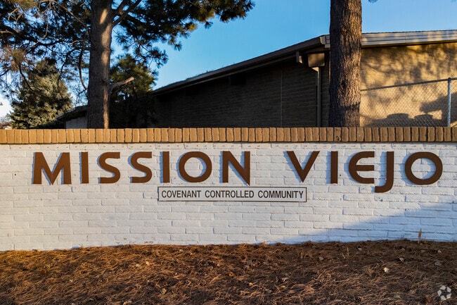 Aurora, Colorado's Mission Viejo neighborhood prominently features Spanish-inspired Mission style architecture.