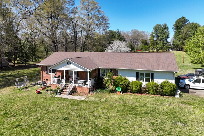 You can find ranch homes with large yards within the Rougemont neighborhood.