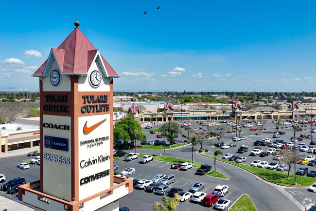 Residents of Tulare Northeast enjoy the convenience of the Tulare Outlet Center.
