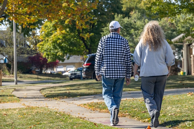 Burnidge Woods Park on its western side offers forested trails for a relaxing walk.