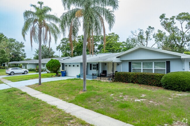 Mature palms and other native trees line the sidewalks and streets of Morningside.