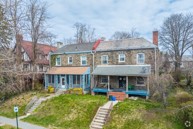 Twin Homes with front porches in Germantown
