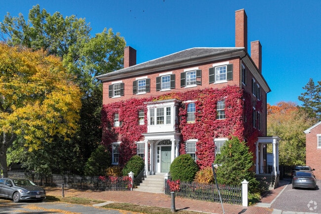 Large Federal-style mansions live on historic Chestnut Street in Salem.