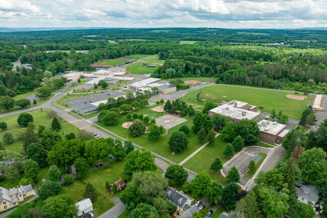 Charles O. Dickerson High School is a rural school in the rolling hills of Trumansburg.