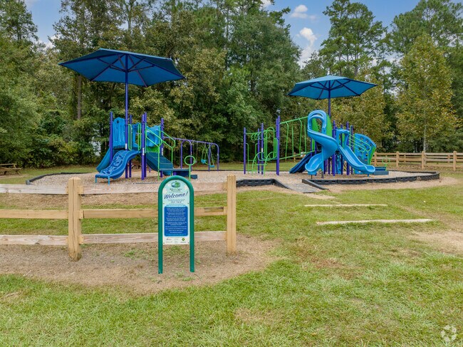 The playground at Tekesta Park is a great place for families to enjoy the warm Florida weather.