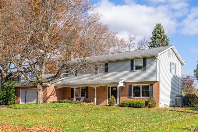 Colonial-style homes often include attached garages in Hanover Township Northampton.
