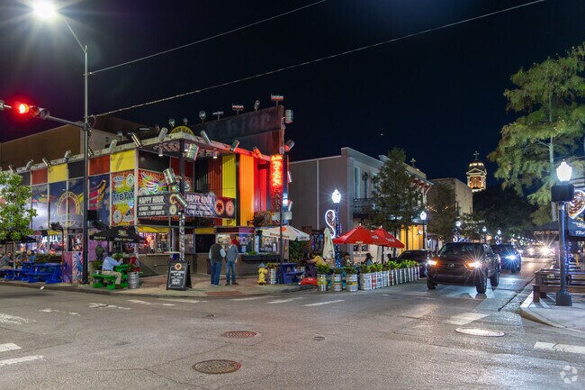 Dauphin Street in downtown Mobile is the spot for a night out.