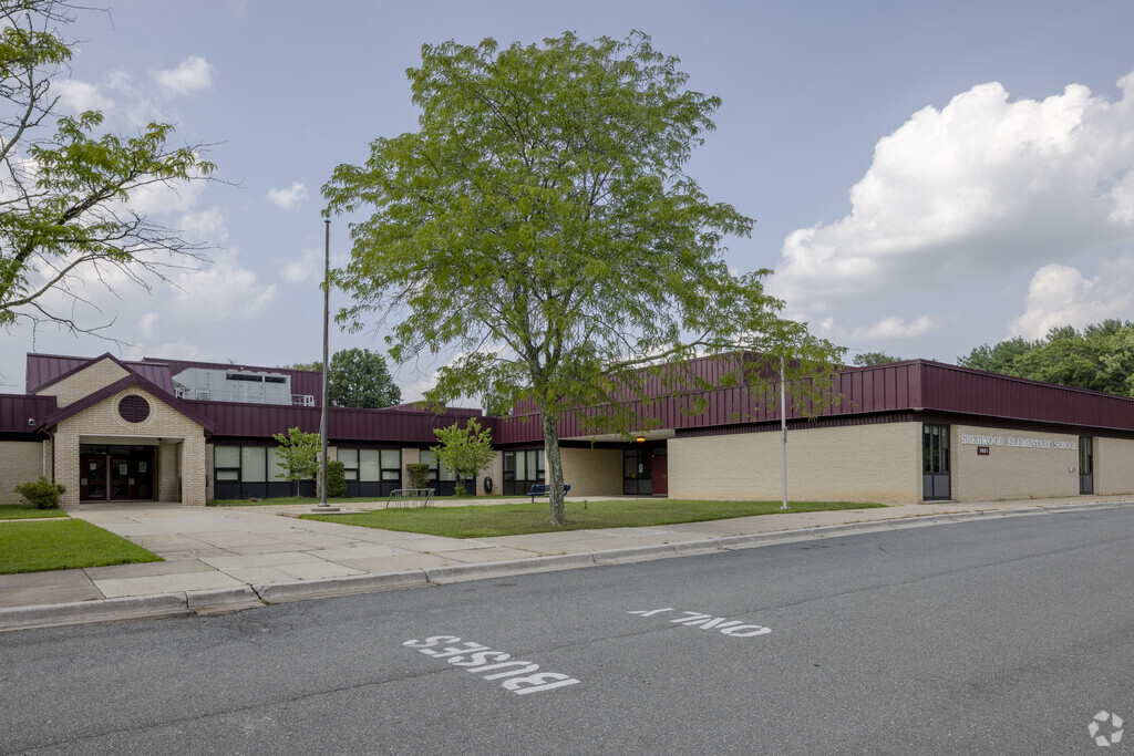 Sherwood Elementary School building in Olney.