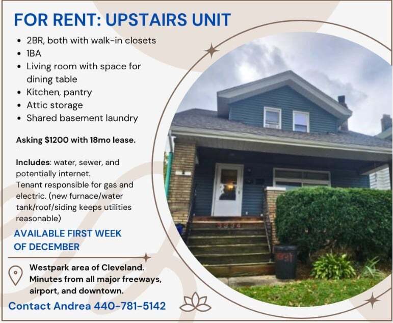 3334 W 129th St unit Upstairs of duplex, Cleveland, OH 44111 - photo 1