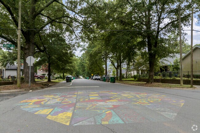 The streets of Lockwood have beautiful large old growth trees lining them.