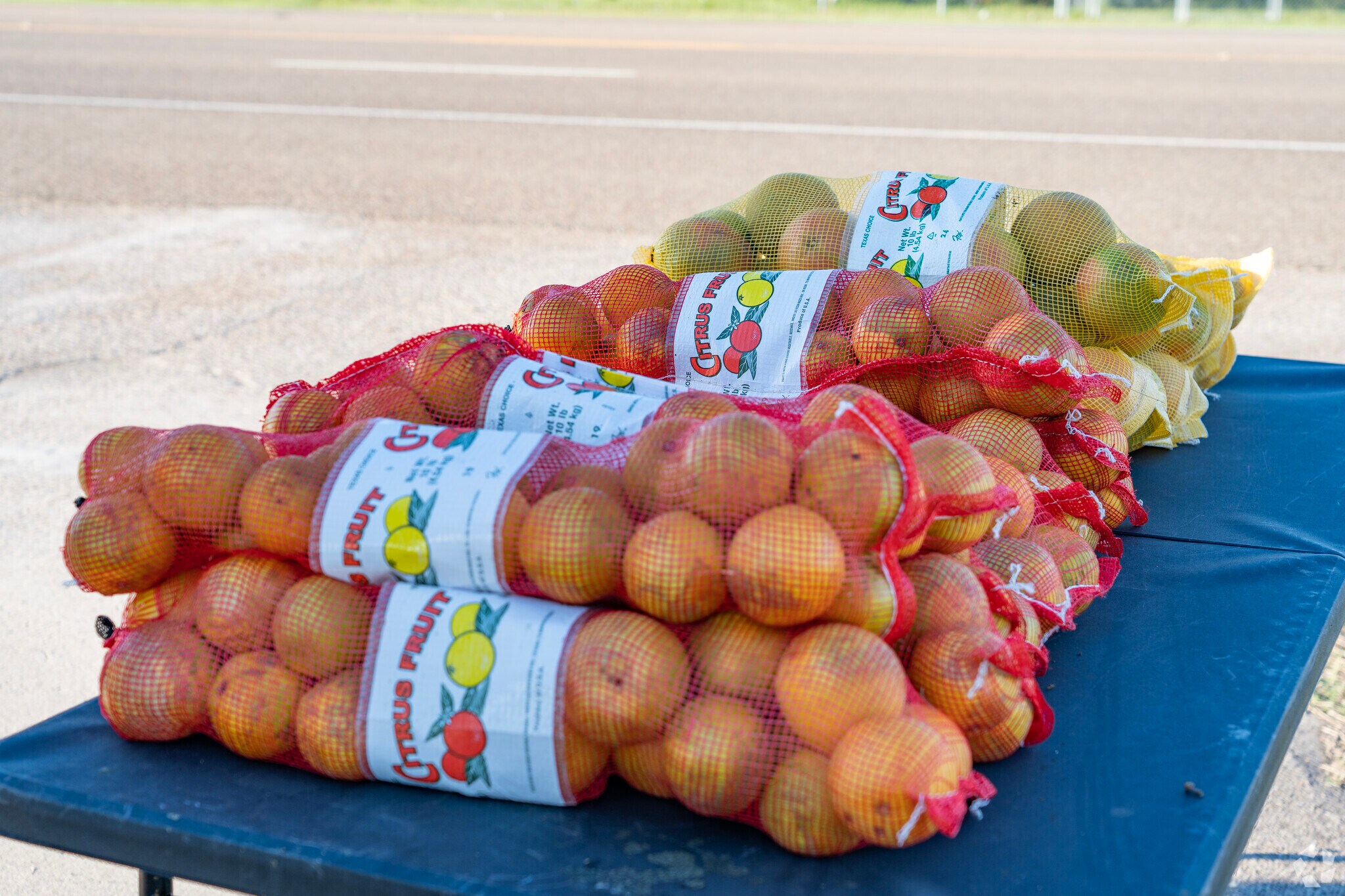 Multiple produce vendors can be found selling at different locations in La Villa